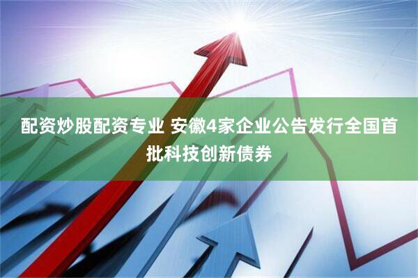 配资炒股配资专业 安徽4家企业公告发行全国首批科技创新债券
